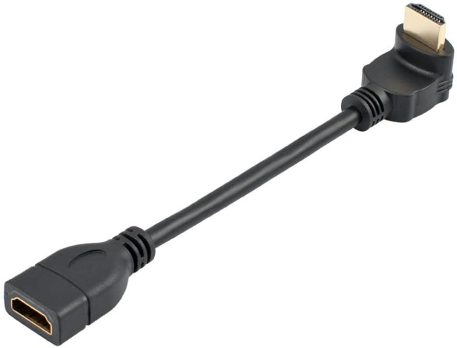 Bluwee HDMI Male To Female 90 Degree Angle High Speed Extension Cable