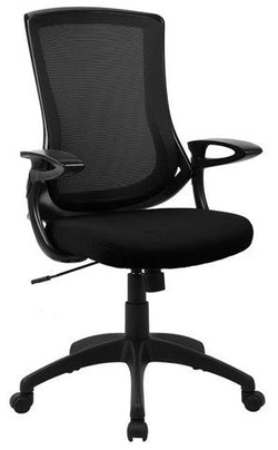 Soho 411-97225 Mid Back Mesh Office Chair w/ Flip-up Arm Rests