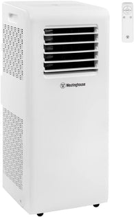 Westinghouse 8000 BTU Portable Air Conditioner w/ Remote, 3-in-1 Operation, Rooms up to 350 sq  ft - Includes Window Kit