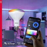 RCA BR30 Dimmable RGB Smart Wi-Fi LED Bulb - 720 Lumens