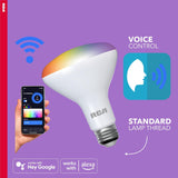 RCA BR30 Dimmable RGB Smart Wi-Fi LED Bulb - 720 Lumens