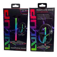 LVL UP Headphone Stand w/ LED Lights & 2 USB Ports