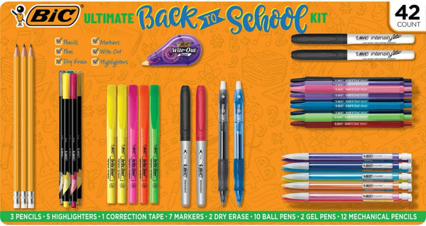 BIC Ultimate Back-to-School Assorted Essentials Kit - 42 Ct