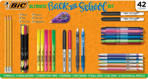 BIC Ultimate Back-to-School Assorted Essentials Kit - 42 Ct