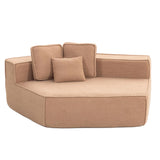 Compressed Boneless Single Sofa Chair w/ 3 Back Cushions - Left Side