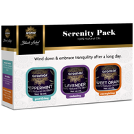 Black Label Serenity Pack - 100% Natural Oils - Peppermint / Lavender / Sweet Orange - 10 ml Each