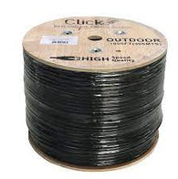 Click-Cam UTP Cat6 Outdoor (ROLL) Ethernet Cable - 0.5 mm  1000Ft - Black