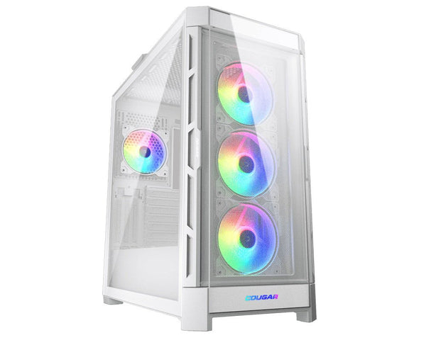 Cougar DuoFace Pro RGB ATX Mid Tower Gaming Case w / 4 Preinstlled ARGB Fans | Mesh & Tempered Glass Front Panels