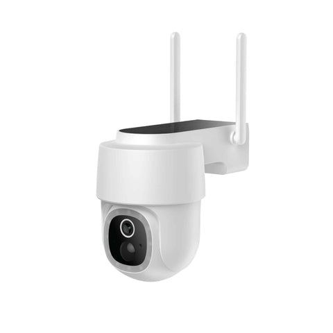 Unno Tekno Cam16+ Smart WiFi Outdoor 360° Camera w/ Built-In Solar Panel