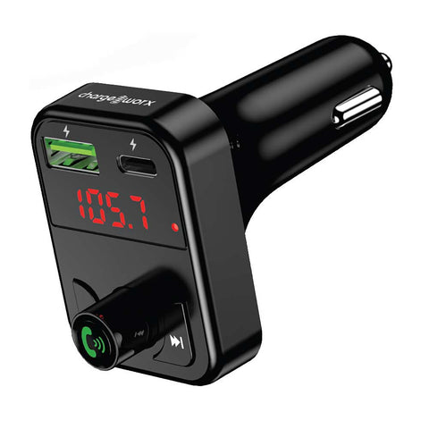 Chargeworx FM Transmitter w/ USB-C & USB Car Chargers