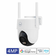 Unno Tekno Cam11 4MP Smart Wifi Outdoor 360° Pan & Tilt Camera - Dual Band 2.4 GHz & 5.0 GHz with Google & Alexa