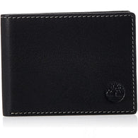 Timberland D10222/08 Genuine Leather Slimfold Wallet - Black