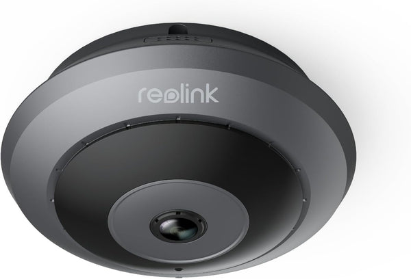 Reolink 6MP PoE IP Fisheye Camera w/ 360° View , Surveillance for Home/Office Security, Smart Human Detection, Two Way Talk, Ceiling/Wall/Desk Mount, Multiple Panoramic Display Views