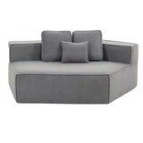 Compressed Boneless Single Sofa Chair w/ 3 Back Cushions - Right Side