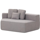 Compressed Boneless Single Sofa Chair w/ 3 Back Cushions - Left Side