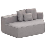 Compressed Boneless Single Sofa Chair w/ 3 Back Cushions - Right Side