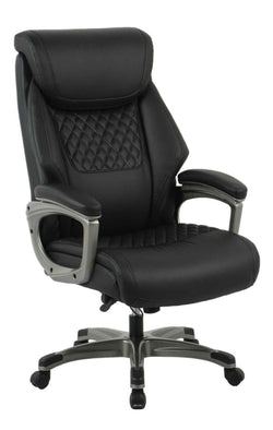 Executive High Back Vinyl Office Chair - Black