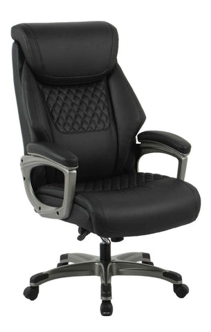 Executive High Back Vinyl Office Chair - Black