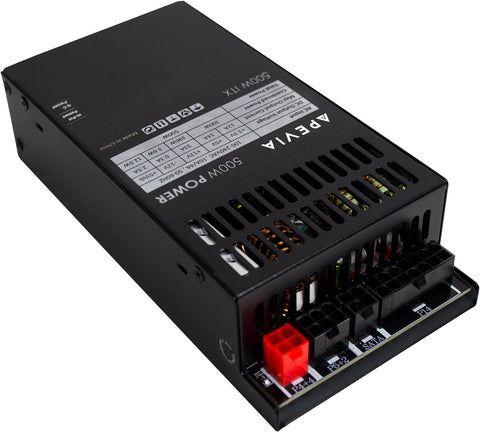 Apevia ITX-PFC500W Mini ITX/Flex ATX/1U 500W Fully Modular Power Supply