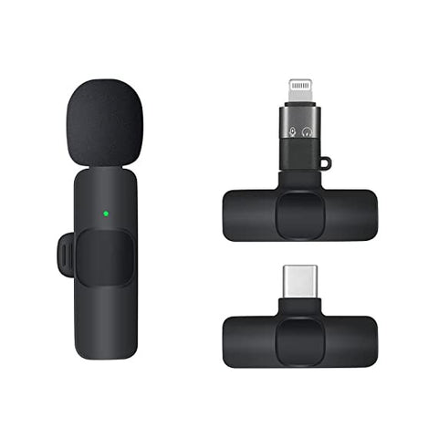 K9 Wireless Microphone w/ Type-C & iPhone Connector