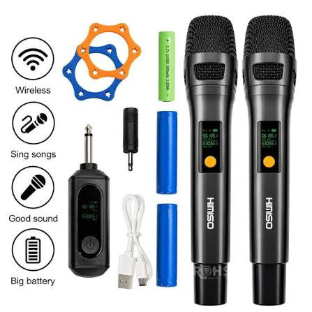 Dual Wireless KMS-904MC Rechargeable Microphones