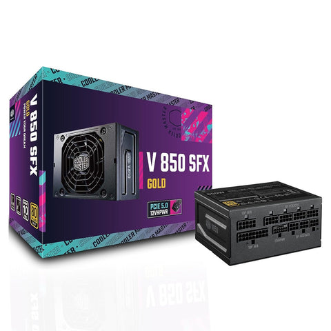 Cooler Master V Series V850 SFX GOLD - Power supply (internal) - ATX12V 3.0/ EPS12V/ SFX12V 3.42 - 80 PLUS Gold - AC 100-240 V - 850 Watt - active PFC - United States