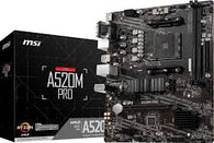 MSI A520M-A PRO - AMD 520 SocketAM4 / DDR4 /Gigabit LAN / Onboard Graphics (CPU Required) / HD Audio / HDMI, DVI-D micro ATX  Motherboard