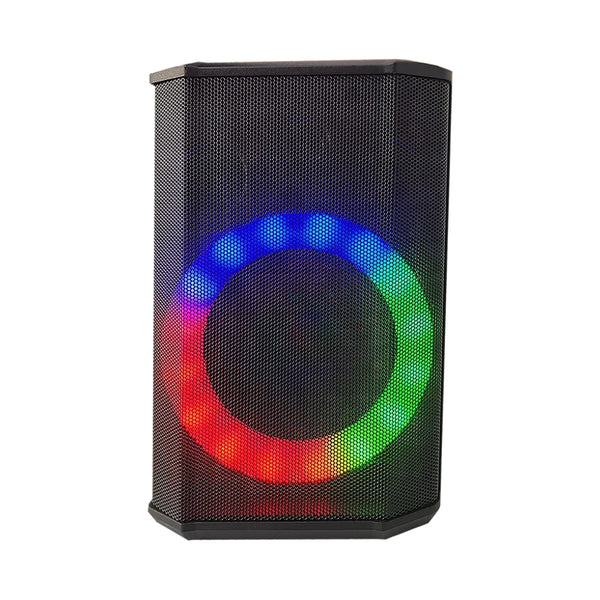 MYO 5.5''  2 Way Active Speaker, 8" Subwoofer, 80W, 12V, 2.2AH, MP3, FM, USB, BT. LED, Rechargeable Battery