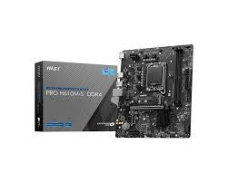 MSI PRO H610M-S DDR4 Socket LA1700 / Intel H610 / DDR4 / USB 3.2 Gen 1 / Gigabit LAN / HD Audio (8 Channel) / HDMI Motherboard