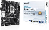 Asus Pro H810M-CT-CSM Socket LGA1851 / Intel H810 / DDR5 / Gigabit LAN / Onboard Graphics (CPU required) / HD Audio / HDMI / DisplayPort / micro ATX Motherboard