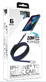 6ft 20W PD Lightning to Type C Cable