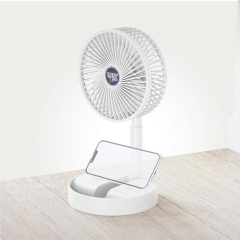 6" Collapsible Desk Fan w/ Rechargeable Battery