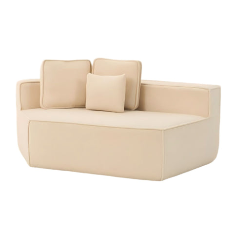 Compressed Boneless Single Sofa Chair w/ 3 Back Cushions - Left Side