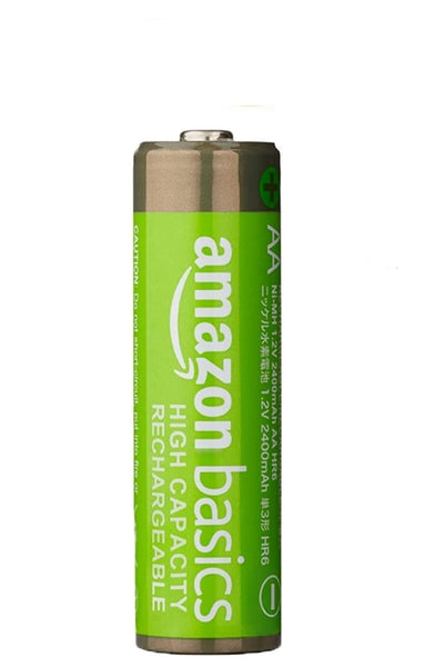 Amazon Basics AA Rechargeable Batteries, 2400mAh, Pre-charged