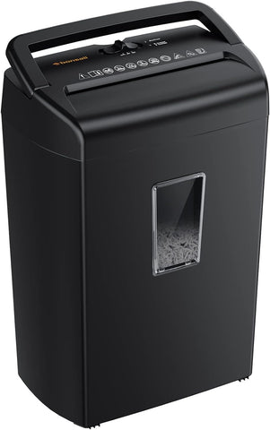 Bonsaii 10-Sheet Cross Cut Paper & Credit Card Heavy Duty Shredder