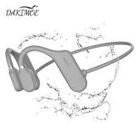 Dakimoe Open Ear Bone Conduction Bluetooth IPX5 Waterproof Headphones w/ Built-in Mic - Gray