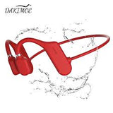 Dakimoe Open Ear Bone Conduction Bluetooth IPX5 Waterproof Headphones w/ Built-in Mic - Gray