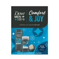 Dove Men + Care Holiday Gift Set: Clean Comfort - Body & Face Wash, Deodorant Stick & Shower Tool