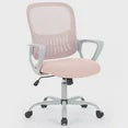 Desk Chair w/ Ergonomic Lumbar Support for Home, Office or Bedroom, 250lbs Max Weight - Pink