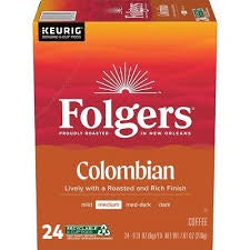 Folgers Colombian Medium K-Cup Coffee Pods - 24 Ct