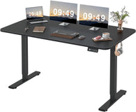 Furmax Height Adjustable Electric Sit Stand Desk w/ Memory Preset - 55" x 24" - Black