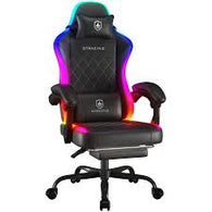 GTRacing RGB Ergonomic Gaming Racing Chair w/ Massge LED Lights. Footrest, Lumbar