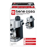Bene Casa 4-Cup Espresso Maker - Black