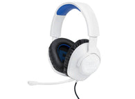 JBL Quantum 100P Console Wired Gaming Headset - White & Blue