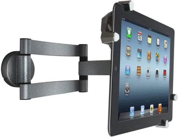 Universal Tablet & iPad Wall Mount Holder - Adjustable Swivel Arm, 360° Rotating Hands-Free Flexible Viewing - Fits up to 11"