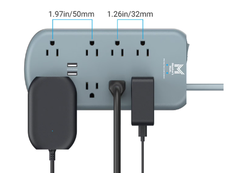 Member's Mark 8 Outlet 2700J Surge Protector w/ 6ft Cord & 2 USB-A Ports