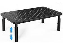 Mesh Platform Height Adjustable Monitor Riser