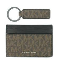 Michael Kors Leather Card Holder Wallet w/ Key Ring