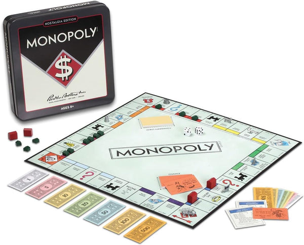 Monopoly Nostalgia Edition in Collectible Tin - Ages 8+