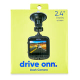 onn. 1080p HD Car Dash Cam w/ 2.4" LCD Screen